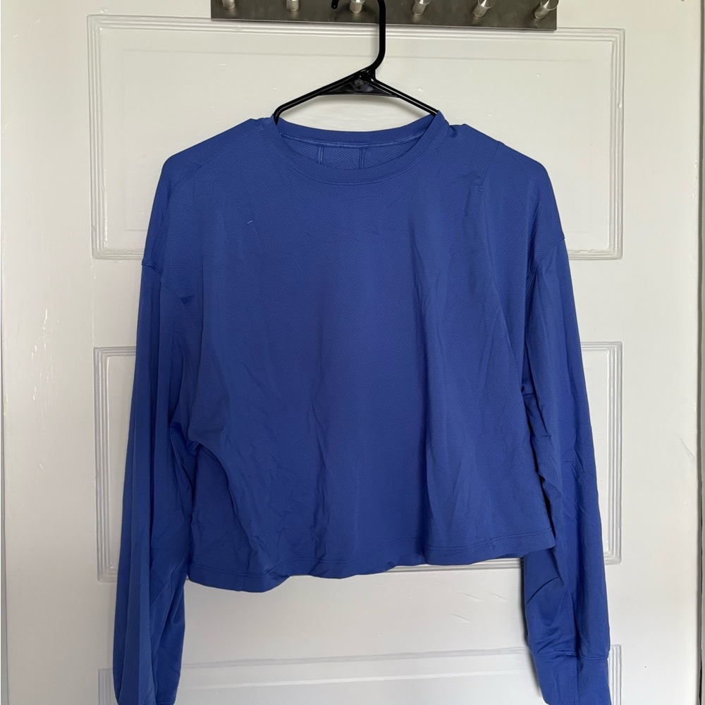 Lululemon Abrasion Resistant Long Sleeve in Wild Indigo